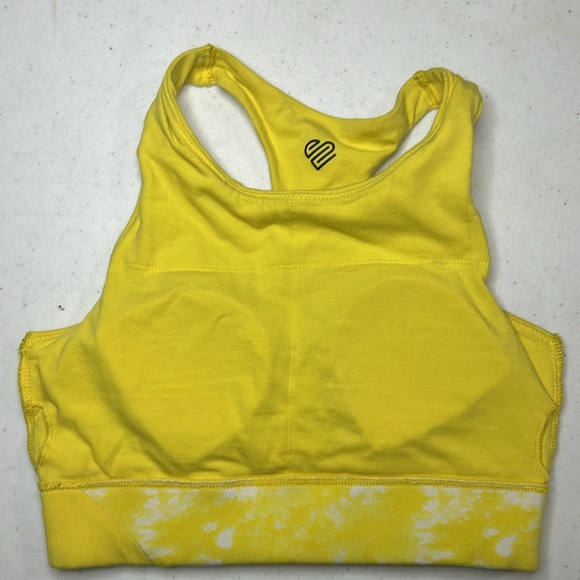 Justice Girls Yellow Foral Sports bra size 28 - Picture 7 of 9